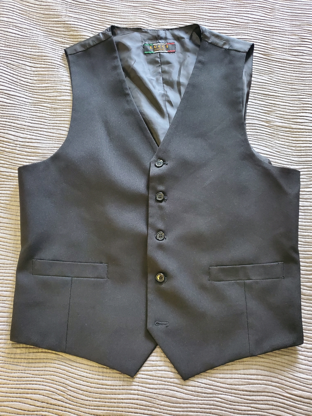 Classic Black Men's Dress Vest - Unbranded